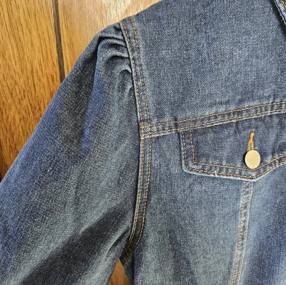 New SHEIN EZwear Flap Detail Button Front Denim Dress Size L - Picture 5 of 6